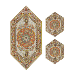 ست 5 تکه رومیزی ترمه مدل افشار کد afr-1007