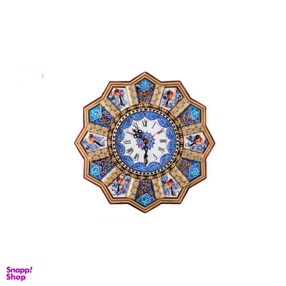 ساعت دیواری خاتم کاری طهران گوهر مدل TG7500