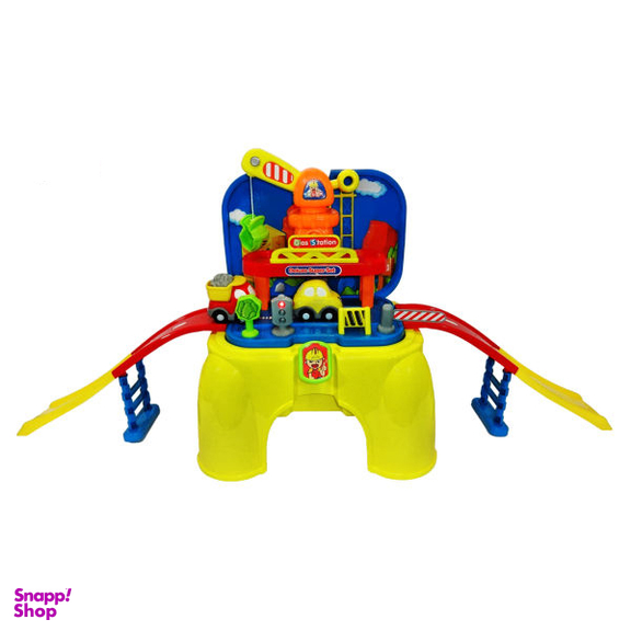 ست ماشین بازی و جرثقیل در جاده هوشمند ژیونگ چنگ مدل Little Engineer 008-805