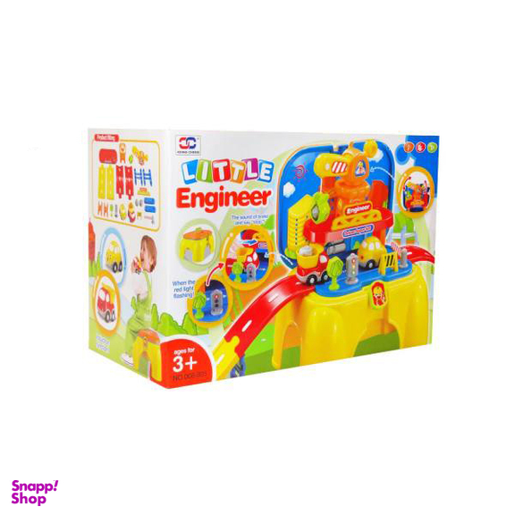 ست ماشین بازی و جرثقیل در جاده هوشمند ژیونگ چنگ مدل Little Engineer 008-805