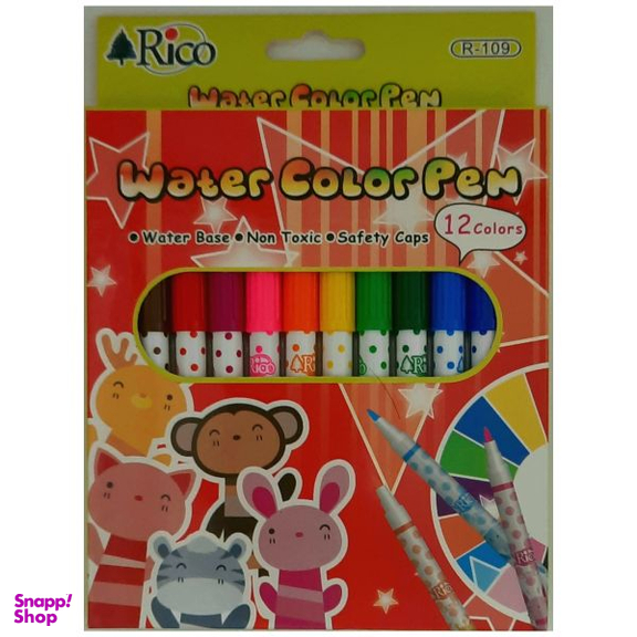 ماژیک ریکو (Rico) مدل 108 بسته 12 رنگ