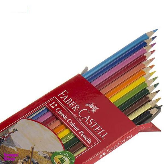 مداد رنگ ی فابرکاستل (Faber Castell) مدل کلاسیک 12 رنگ