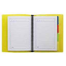 دفتر کلاسوری جلد طلقی 100 برگ