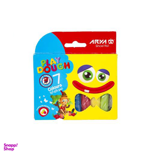 خمیر بازی 7 رنگ آریا (Arya) جعبه مقوایی