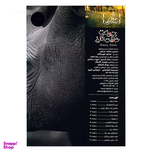 کتاب حیوانات شگفت انگیز شماره 6 نشر نبات