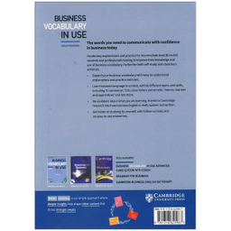 کتاب BUSINESS VOCABULARY IN USE INTERMEDIATE اثر Bill Mascull انتشارات کلبه زبان