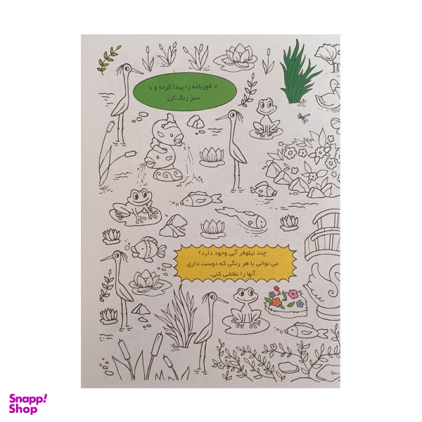 کتاب بگرد و پیدا کن خانه ی رنگارنگ من هوش و رنگ آمیزی اثر فرزاد رضایی نشر آبشان