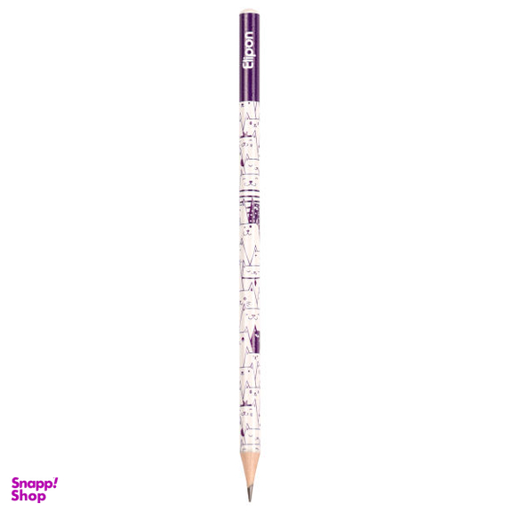 مداد مشکی الیپون (Elipone) مدل فانتزی گرد کد 8101140 بسته 4 عددی