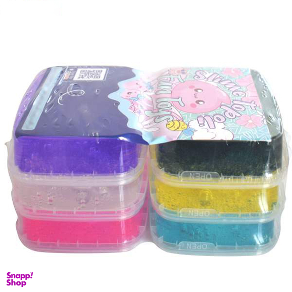 ژل بازی تپلی مدل Happiness ColorFul S200 بسته 6 عددی