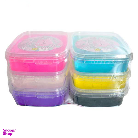 ژل بازی تپلی مدل Happiness ColorFul S200 بسته 6 عددی
