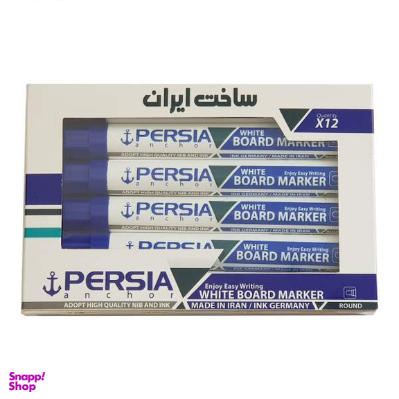 ماژیک وایت برد پرشیا آبی نوک تخت