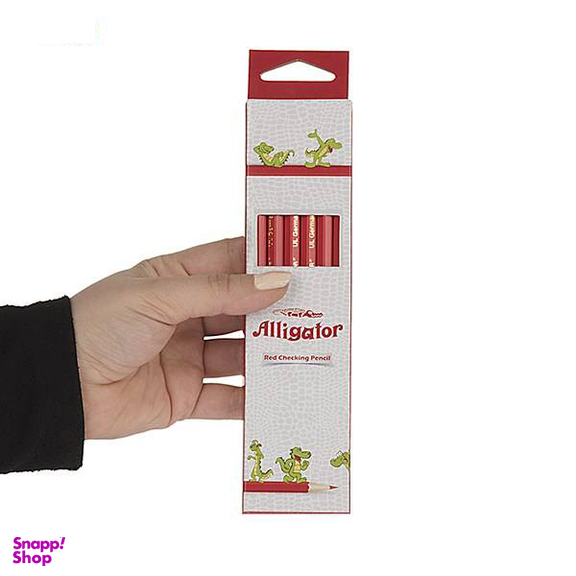 مداد الیگیتور (Aligator) رنگ قرمز بسته 12 عددی