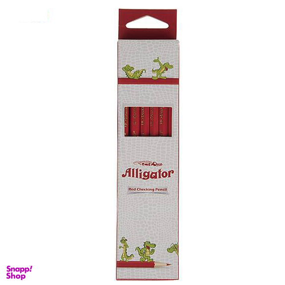 مداد الیگیتور (Aligator) رنگ قرمز بسته 12 عددی