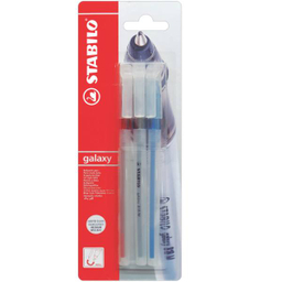 خودکار استابیلو (Stabilo) مدل گالکسی 818 رنگ آبی بلیستر 4 عددی