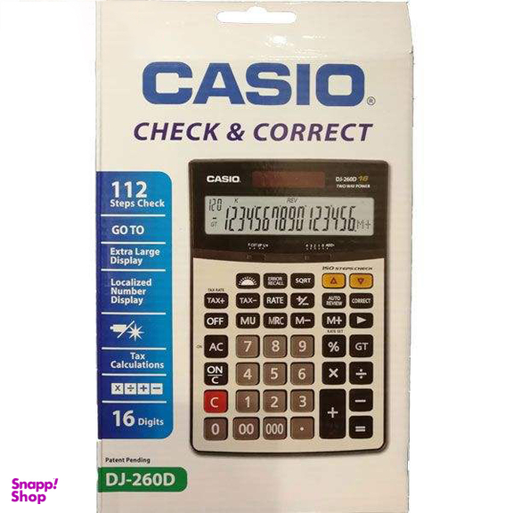 ماشین حساب کاسیو (Casio) مدل DJ 260D