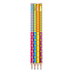 مداد مشکی الیپون (Elipone) مدل فانتزی گرد کد 8101640 بسته 4 عددی