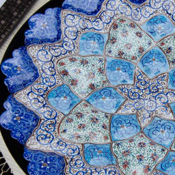 بشقاب میناکاری با قاب مدل 000850