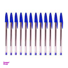 خودکار بیک مدل Cristal Medium 1mm کد B12 بسته 12 عددی