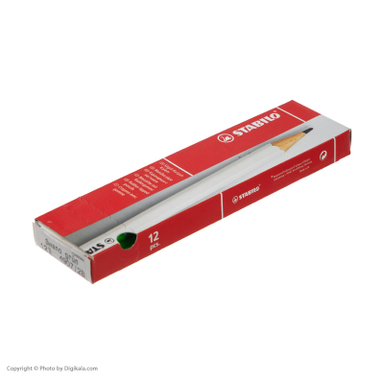 مداد استابیلو (Stabilo) مدل شوان رنگ سیاه جعبه 12 عددی