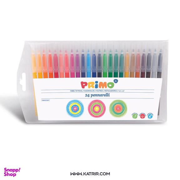ماژیک نقاشی 24 رنگ پریمو (Primo) کد 606PEN24B قابل شستشو