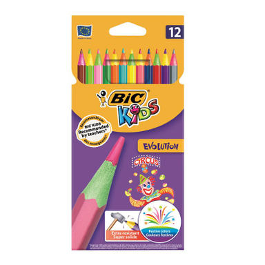 مداد رنگ ی جامبو بیک (Bic) مدل 12 رنگ