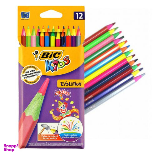 مداد رنگ ی بیک (Bic) مدل سیرک 12 رنگ
