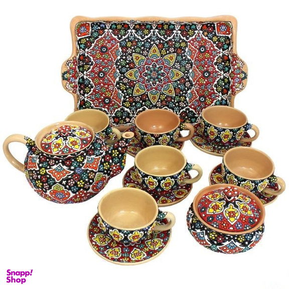 ست چای خوری مینا کاری کادوی ایرانی (Kadoirani)
