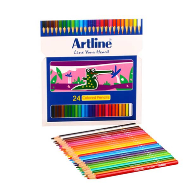 مداد رنگی 24 رنگ آرت لاین (Artline) جعبه مقوایی