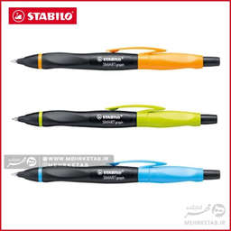 اتود 0/5 استابیلو (Stabilo) مدل اسمارت گراف بدنه مشکی آبی مناسب افراد راست دست