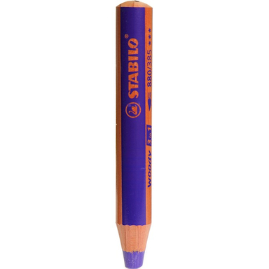 مداد رنگی 3 کاره استابیلو (Stabilo) مدل وودی کد 880/385 رنگ بنفش