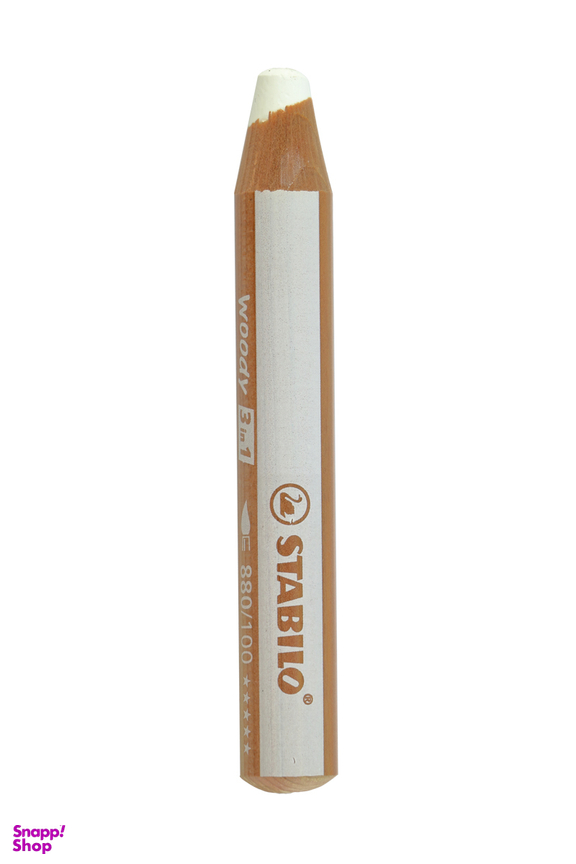مداد رنگی 3 کاره استابیلو (Stabilo) مدل وودی کد 880/100 رنگ سفید