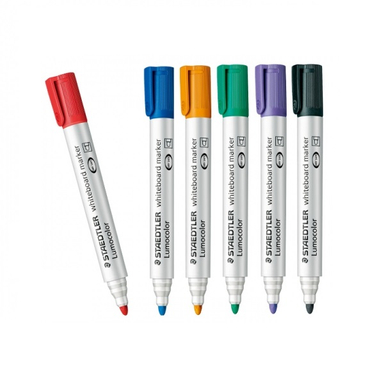 ماژیک وایت برد نوک گرد استدلر (Staedtler) مدل لوموکالر 351-9 رنگ مشکی