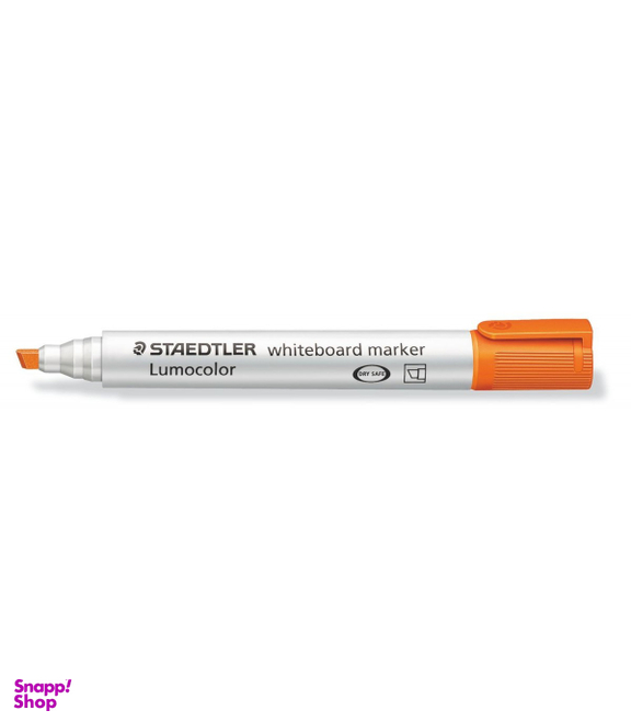 ماژیک وایت برد نوک تخت استدلر (Staedtler) مدل لوموکالر 351B4 رنگ نارنجی
