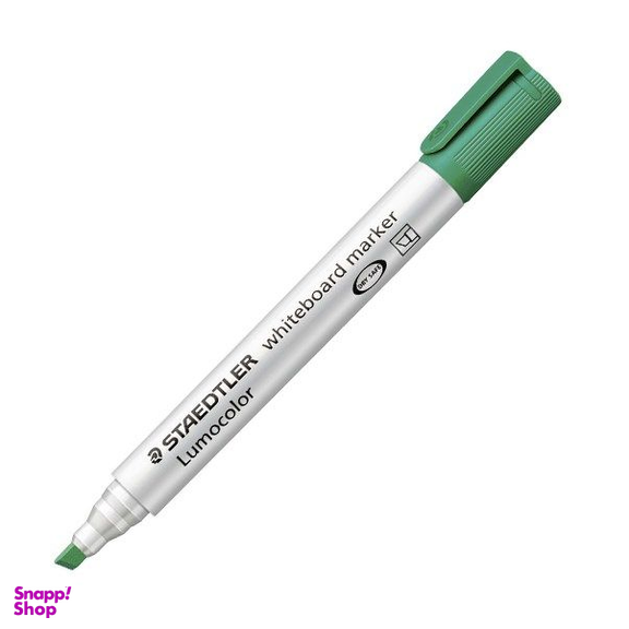 ماژیک وایت برد نوک تخت استدلر (Staedtler) مدل لوموکالر 351B5 رنگ سبز