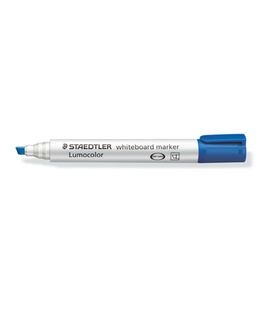 ماژیک وایت برد نوک تخت استدلر (Staedtler) مدل لوموکالر 351B3 رنگ آبی