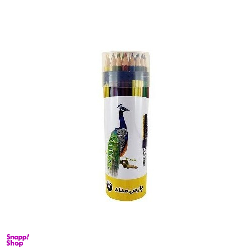 مداد رنگی استایلیش (Stylish) مدل 24 رنگ جعبه فلزی استوانه ای