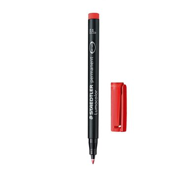 ماژیک همه کاره F استدلر (Staedtler) مدل پرمننت لوموکالر 318-2 رنگ قرمز