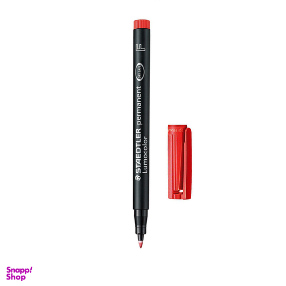 ماژیک همه کاره F استدلر (Staedtler) مدل پرمننت لوموکالر 318-2 رنگ قرمز