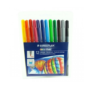 ماژیک نقاشی استدلر (Staedtler) مدل نوریس کلاب 325 wp12 بسته 12 رنگ