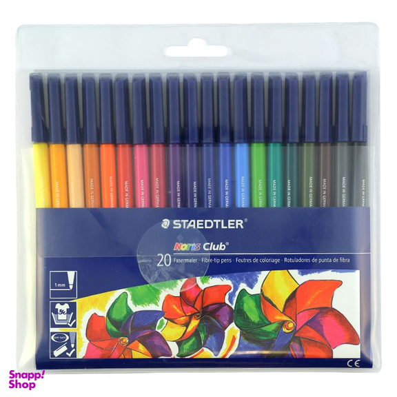 ماژیک نقاشی استدلر (Staedtler) مدل نوریس کلاب 326WP2007 بسته 20 رنگ