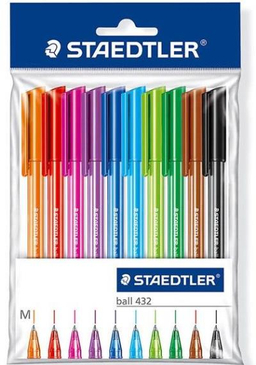 خودکار سه گوش استدلر (Staedtler) مدل Ball 43235 MPB10 بسته 10 رنگ