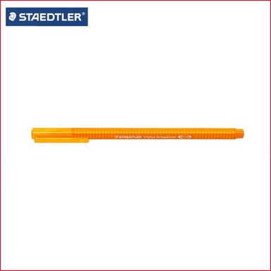 روان نویس 0.8 نوک نمدی استدلر (Staedtler) مدل تریپلاس بردلاینر 3384 رنگ نارنجی