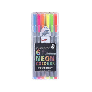 روان نویس 3 گوش استدلر (Staedtler) مدل 334SB6ME1 بسته 6 عددی