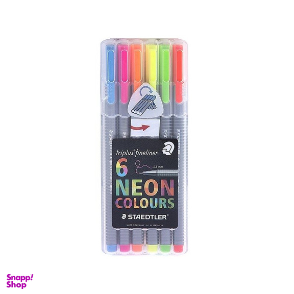 روان نویس 3 گوش استدلر (Staedtler) مدل 334SB6ME1 بسته 6 عددی