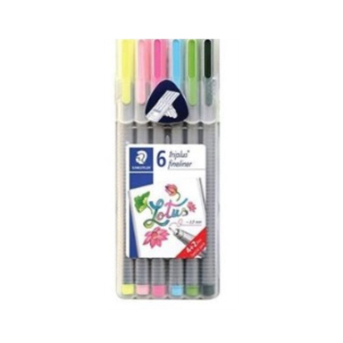 روان نویس 3 گوش استدلر (Staedtler) مدل 334SB6ME3 بسته 6 عددی