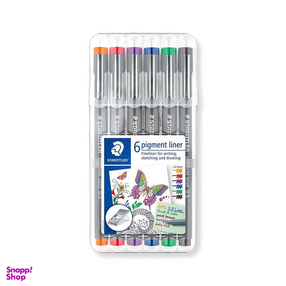 روان نویس نوک نمدی استدلر (Staedtler) مدل استوایی My Fropical Colours 334 SB6CS4 بسته 6 رنگ