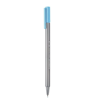 روان نویس نوک نمدی استدلر (Staedtler) مدل تریپلاس 334-34 رنگ آبی آسمانی