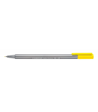 روان نویس نوک نمدی استدلر (Staedtler) مدل تریپلاس 334-10 رنگ زرد تیره