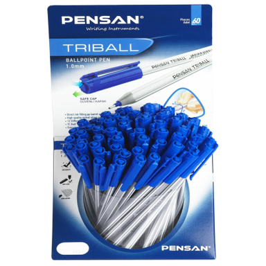 خودکار پنسان (Pensan) مدل Triball بسته 60 عددی