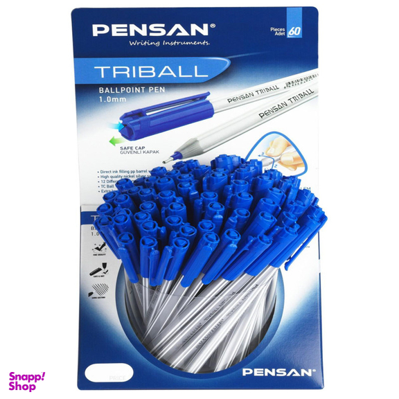 خودکار پنسان (Pensan) مدل Triball بسته 60 عددی